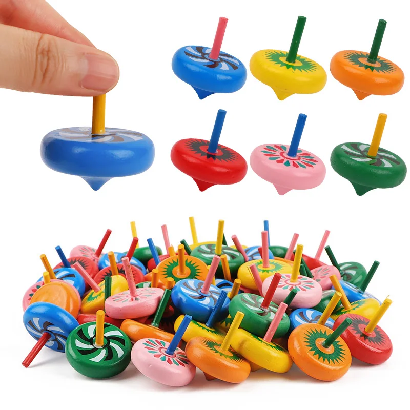 12pcs Mini Wooden Spinning Tops Colorful Gyroscopes Finger Toy Kids Birthday Party Favors Pinata Filler Halloween Christmas Gift
12pcs Mini Wooden Spinning Tops Colorful Gyroscopes Finger Toy Kids Birthday Party Favors Pinata Filler Halloween Christmas Gift