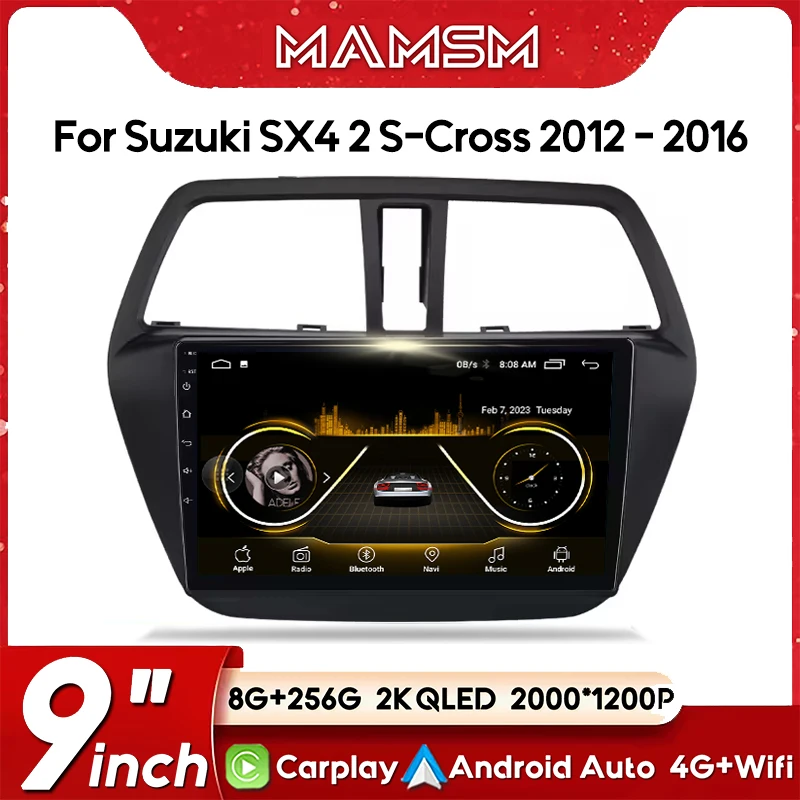 Мультимедиа Android 13 для Suzuki SX4 2 S-Cross 2012-2016 Автомобильный плеер GPS Стерео Экран Навигация Авто Радио Экран Carpaly 4G
Мультимедиа Android 13 для Suzuki SX4 2 S-Cross 2012-2016 Автомобильный плеер GPS Стерео Экран Навигация Авто Радио Экран Carpaly 4G