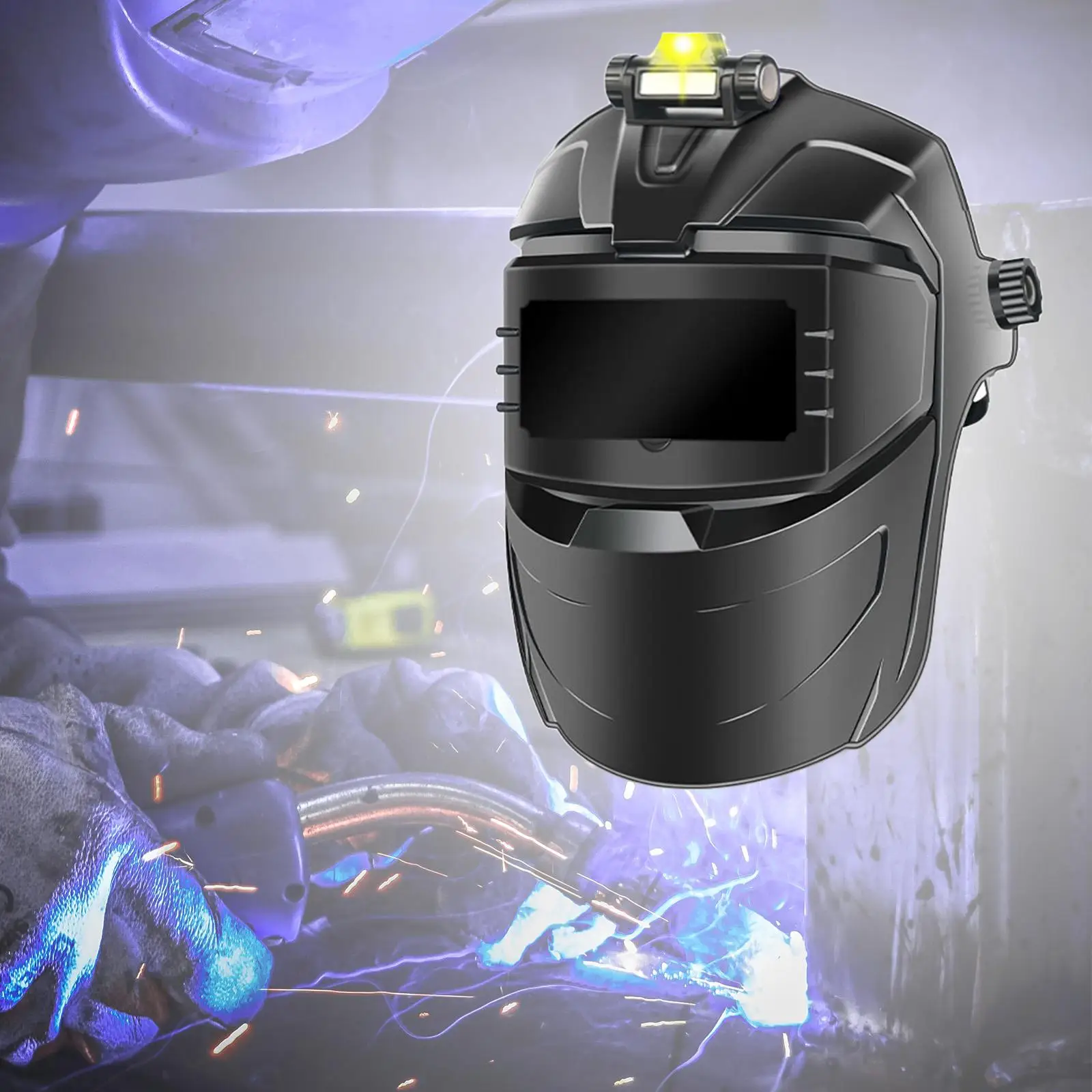 Welding Mask Face Cover Full Protection Black Color PC Material for TIG Mig ARC Multifunctional Accessory Lightweight
Welding Mask Face Cover Full Protection Black Color PC Material for TIG Mig ARC Multifunctional Accessory Lightweight