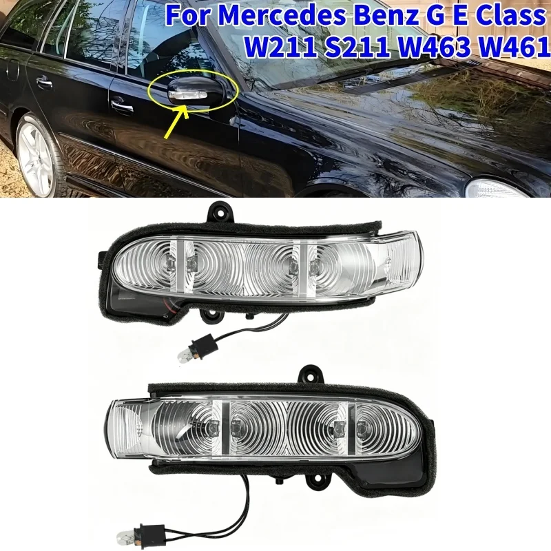 Car Left Right Side Mirror LED Light Turn Signal Lamp Indicator for Mercedes-Benz G E Class W211 S211 W463 W461
Car Left Right Side Mirror LED Light Turn Signal Lamp Indicator for Mercedes-Benz G E Class W211 S211 W463 W461