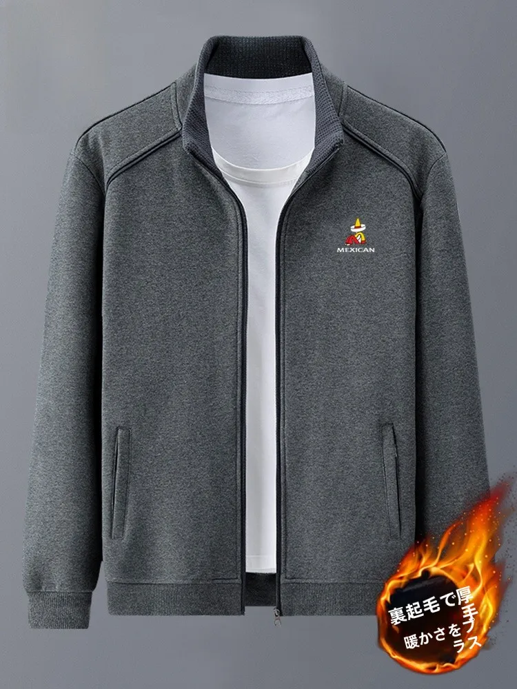 Pure Cotton Fleece Lined Thickened Sweatshirt Jacket Men's Autumn Winter Casual Sportswear Loose Fit Dad Clothes
Pure Cotton Fleece Lined Thickened Sweatshirt Jacket Men's Autumn Winter Casual Sportswear Loose Fit Dad Clothes