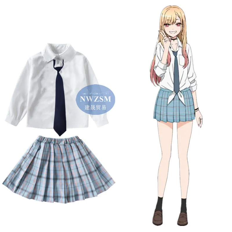 Anime My Dress-Up Darling Marin Kitagawa Cosplay Costume School Uniform Skirt Outfits Halloween Carnival Suit
Anime My Dress-Up Darling Marin Kitagawa Cosplay Costume School Uniform Skirt Outfits Halloween Carnival Suit