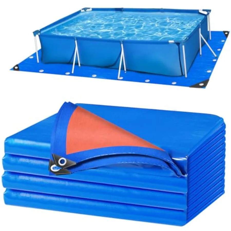 Above Ground Pool Liner Pad, 32 x 16 Ft, Thickened Dual-Color Polyethylene Mat for Pool Bottom, Puncture Protection Extended Li
Above Ground Pool Liner Pad, 32 x 16 Ft, Thickened Dual-Color Polyethylene Mat for Pool Bottom, Puncture Protection Extended Li