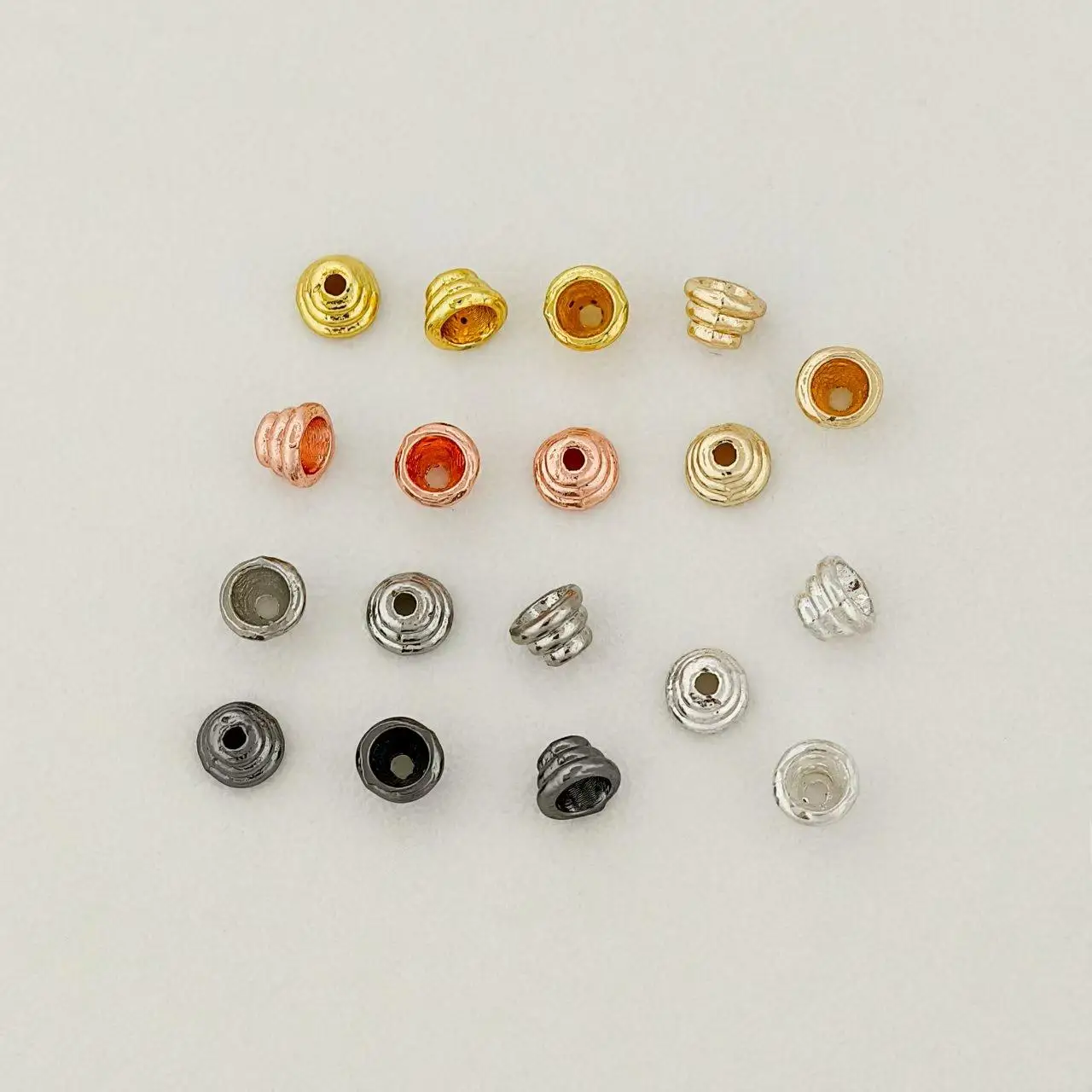 30 Pieces Copper Gold Plated Spiral Cap Spacer Beads DIY Pearl Bracelet Necklace Accessories Jewelry Making Materials Wholesale
30 Pieces Copper Gold Plated Spiral Cap Spacer Beads DIY Pearl Bracelet Necklace Accessories Jewelry Making Materials Wholesale