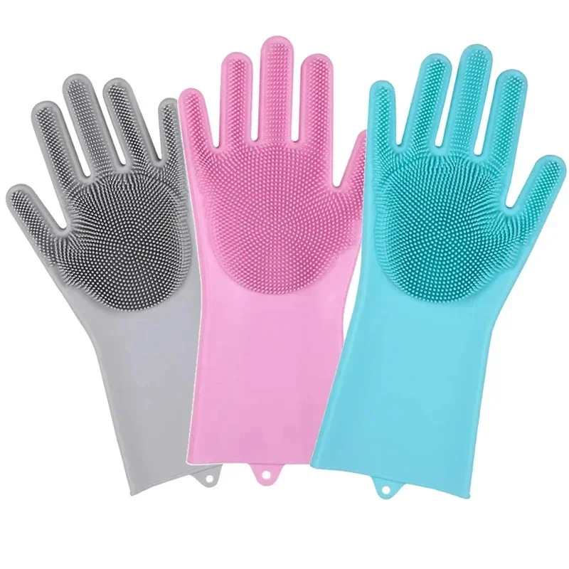 Dishwashing Cleaning Gloves Magic Silicone Rubber Dish Washing Gloves for Household Sponge Scrubber Kitchen Cleaning Tools
Dishwashing Cleaning Gloves Magic Silicone Rubber Dish Washing Gloves for Household Sponge Scrubber Kitchen Cleaning Tools