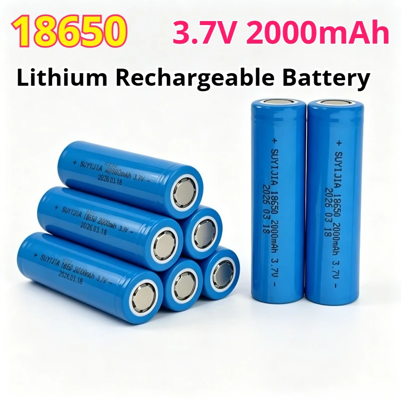 18650 Lithium Battery 3.7V 2000mAh Large Capacity Long Lasting Durable Rechargeable Battery Power for Electric Shaver Toothbrush
18650 Lithium Battery 3.7V 2000mAh Large Capacity Long Lasting Durable Rechargeable Battery Power for Electric Shaver Toothbrush