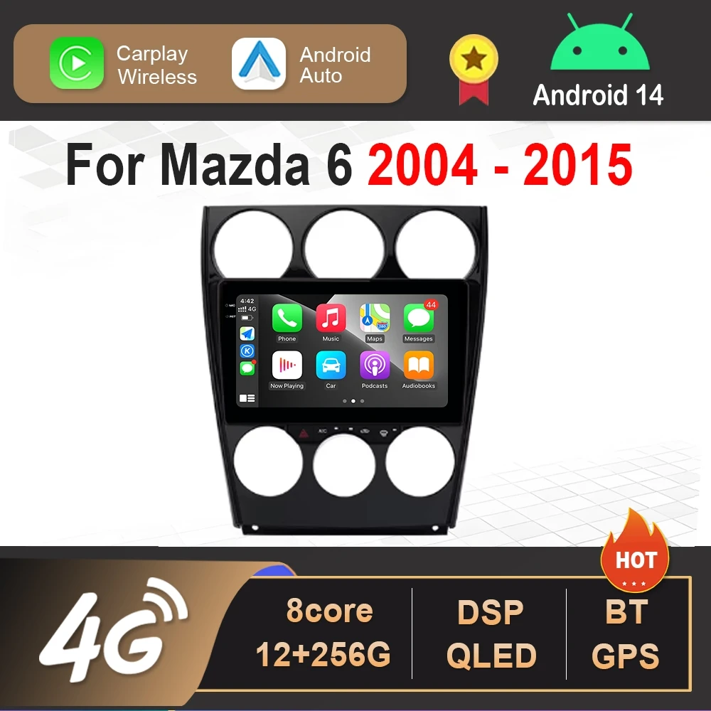 Android 14 Car Radio Multimedia Player Intelligent for Mazda 6 2004 - 2015 4G DSP Stereo Navigation GPS QLED Touch Screen 4G
Android 14 Car Radio Multimedia Player Intelligent for Mazda 6 2004 - 2015 4G DSP Stereo Navigation GPS QLED Touch Screen 4G