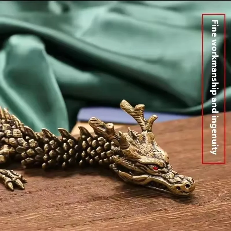 20cm Golden Dragon Statue 3D Alloy Domineering Design, Movable Limb Five-Clawed Dragon, Symbol of Power and Good Luck Ornament
20cm Golden Dragon Statue 3D Alloy Domineering Design, Movable Limb Five-Clawed Dragon, Symbol of Power and Good Luck Ornament