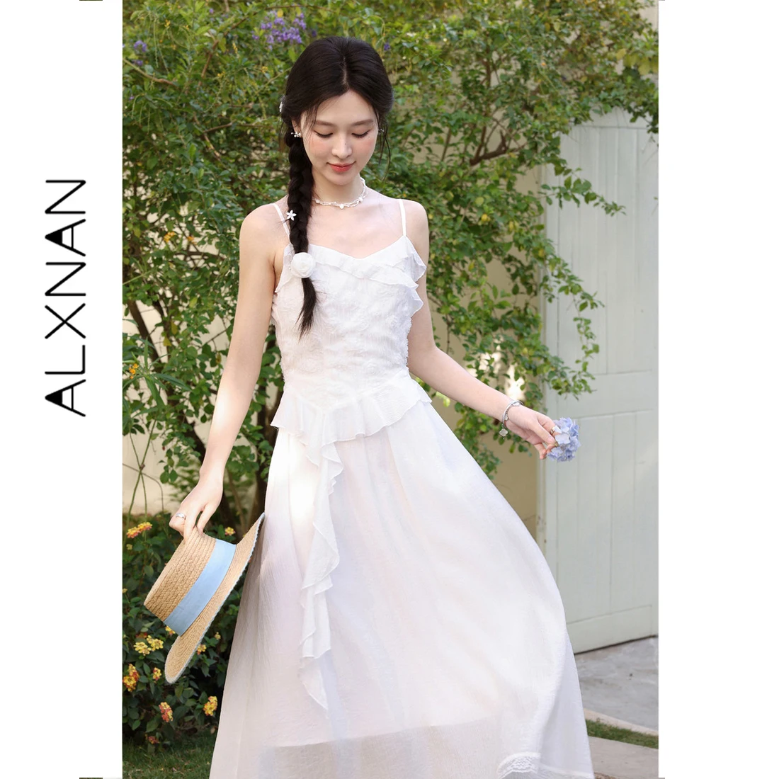 ALXNAN Women's Summer Sundress 2026 New White Elegant Party Sleeveless Dress Ladies A-line Casual Fashion Female Clothing L61506
ALXNAN Women's Summer Sundress 2026 New White Elegant Party Sleeveless Dress Ladies A-line Casual Fashion Female Clothing L61506