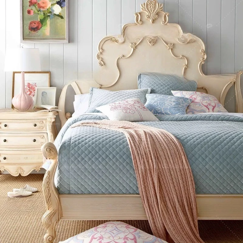 American modern bedroom double bed 1.5 meters retro princess bed, master bedroom 1.8 meters double
American modern bedroom double bed 1.5 meters retro princess bed, master bedroom 1.8 meters double