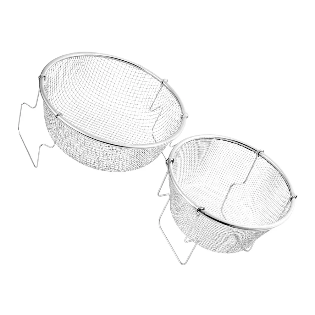 2 Pcs Stainless Steel Frying Basket Carefully Selected Material Filter Water Directly Handle Design Prevent
2 Pcs Stainless Steel Frying Basket Carefully Selected Material Filter Water Directly Handle Design Prevent