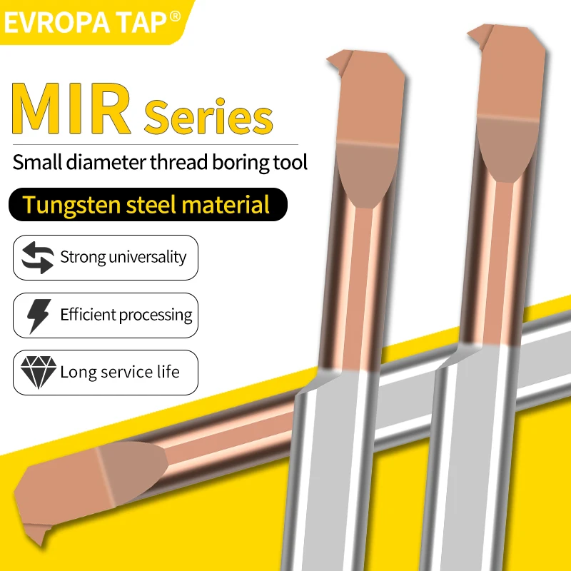 EVROPA TAP 1 шт. карбид с ЧПУ, вольфрамовая сталь, расточный нож с небольшим отверстием, мини-MIR3MIR4 MIR5, алюминиевые обрабатывающие центры из нержавеющей стали
EVROPA TAP 1 шт. карбид с ЧПУ, вольфрамовая сталь, расточный нож с небольшим отверстием, мини-MIR3MIR4 MIR5, алюминиевые обрабатывающие центры из нержавеющей стали
