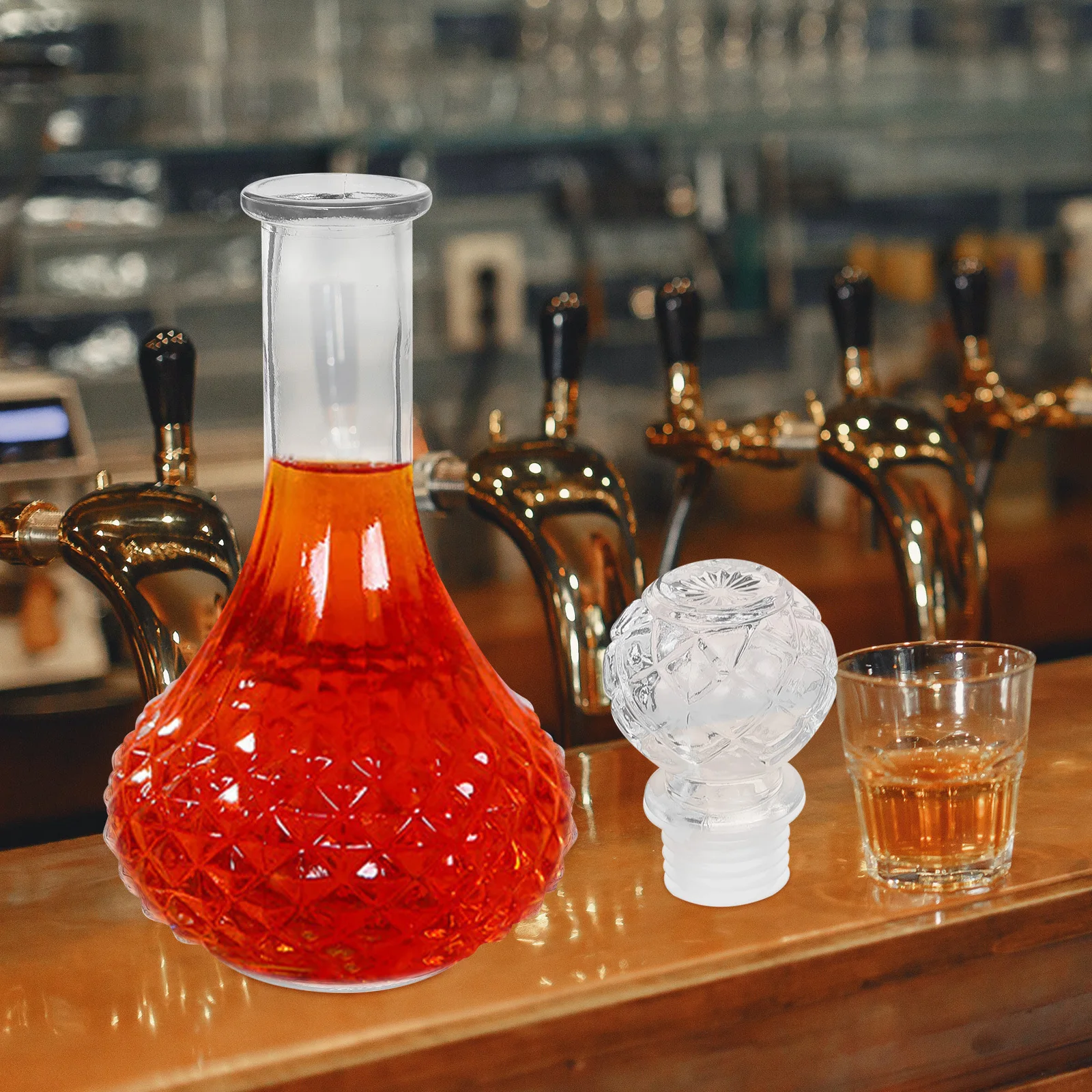 Glass Wine Bottle Thickened Transparent Whiskey Glass Decorative Decanter for Home Bar Restaurant Thickened Wine Decanter 
Glass Wine Bottle Thickened Transparent Whiskey Glass Decorative Decanter for Home Bar Restaurant Thickened Wine Decanter