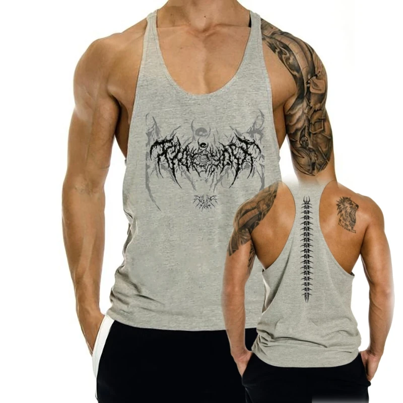 2025 New Cotton Exercise Gym Vest - Men's Muscle Sleeveless Sportswear, Front & Back Print Stringer for Bodybuilding Fitness
2025 New Cotton Exercise Gym Vest - Men's Muscle Sleeveless Sportswear, Front & Back Print Stringer for Bodybuilding Fitness