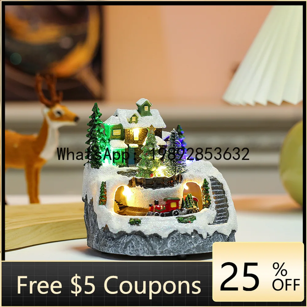 Z4 Christmas Creative Ornaments Electric Music Glowing Snow House Resin Crafts
Z4 Christmas Creative Ornaments Electric Music Glowing Snow House Resin Crafts