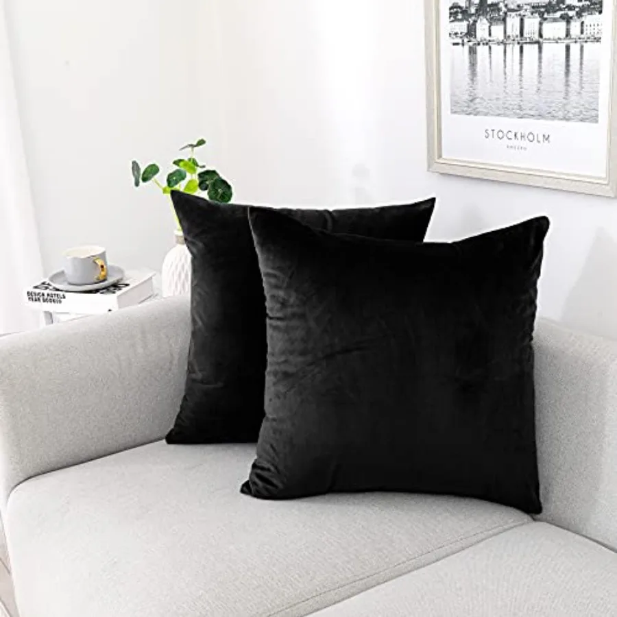 Throw Pillow Covers 18x18 Inch, Pack of 2 - Velvet Decorative Cases for Outdoor Garden Farmhouse Cushion Caes Modern HomeDecor
Throw Pillow Covers 18x18 Inch, Pack of 2 - Velvet Decorative Cases for Outdoor Garden Farmhouse Cushion Caes Modern HomeDecor