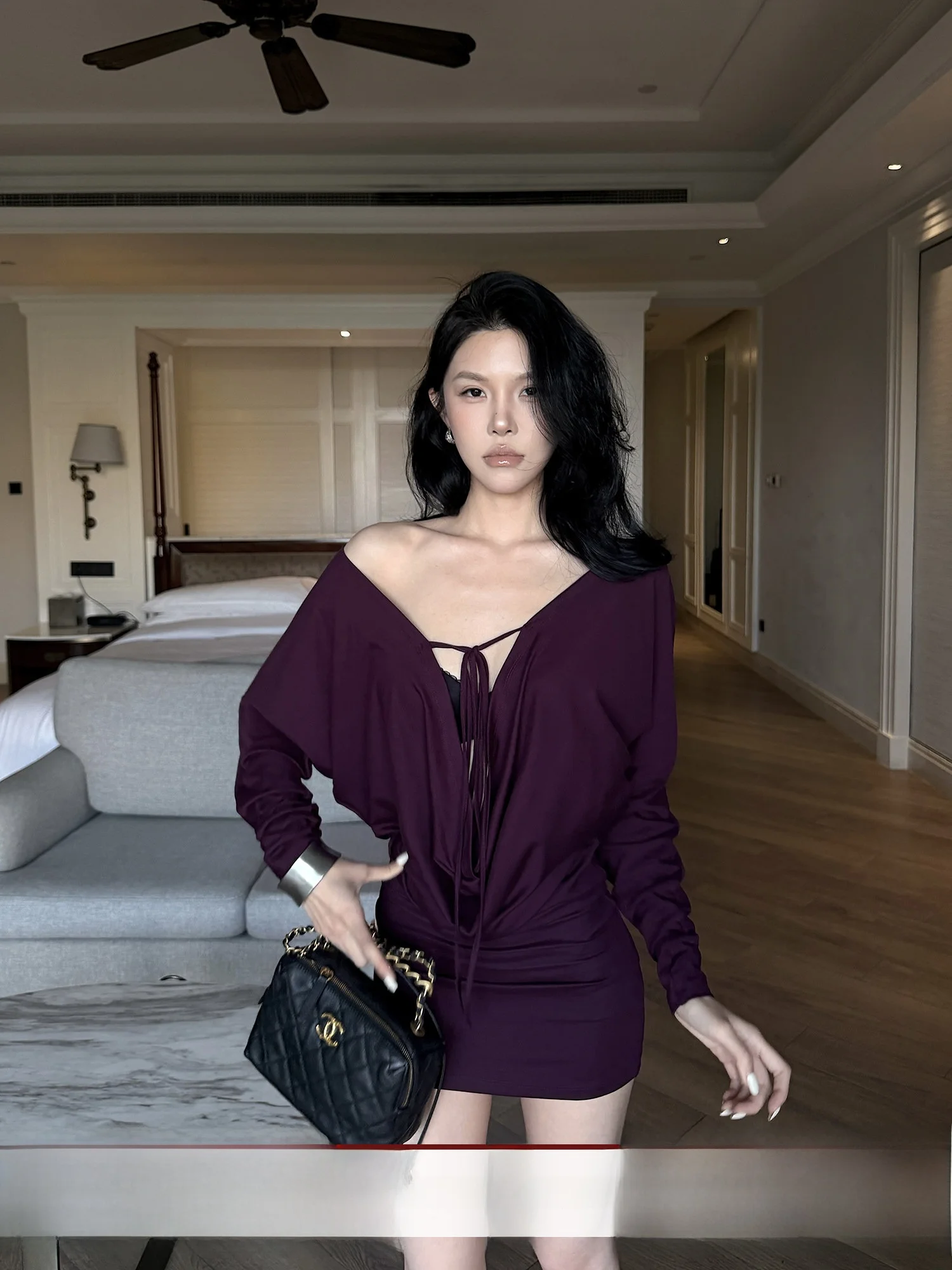 Женское платье Hydrae Purple Deep V Ne Strap Dr с эффектом двойного ношения, подчеркивающее талию, в стиле бодикон, с юбкой, визуально стройнящей фигуру
Женское платье Hydrae Purple Deep V Ne Strap Dr с эффектом двойного ношения, подчеркивающее талию, в стиле бодикон, с юбкой, визуально стройнящей фигуру