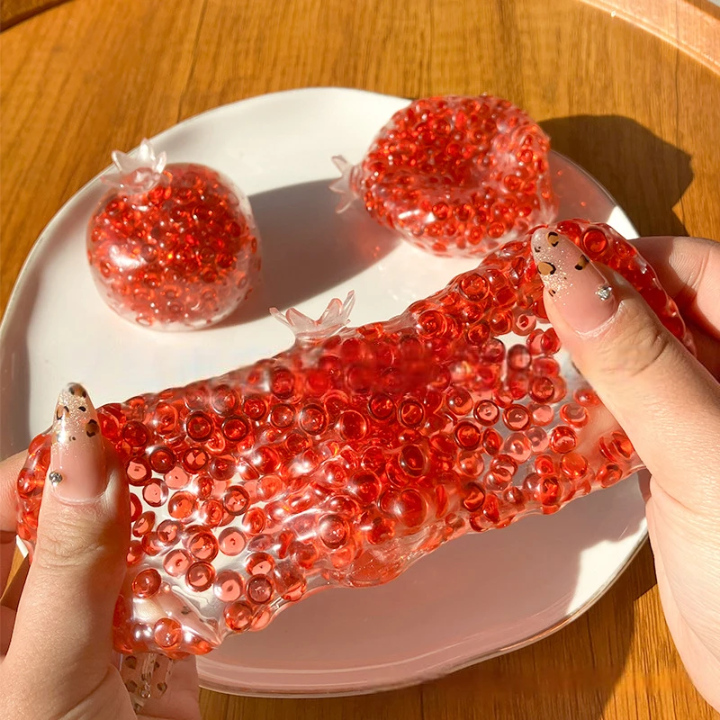 Creative Explosion Beads Red Pomegranate Handmade Ball Stress Relieving Toys Slow Rebound Toy Children Decompression Toy
Creative Explosion Beads Red Pomegranate Handmade Ball Stress Relieving Toys Slow Rebound Toy Children Decompression Toy