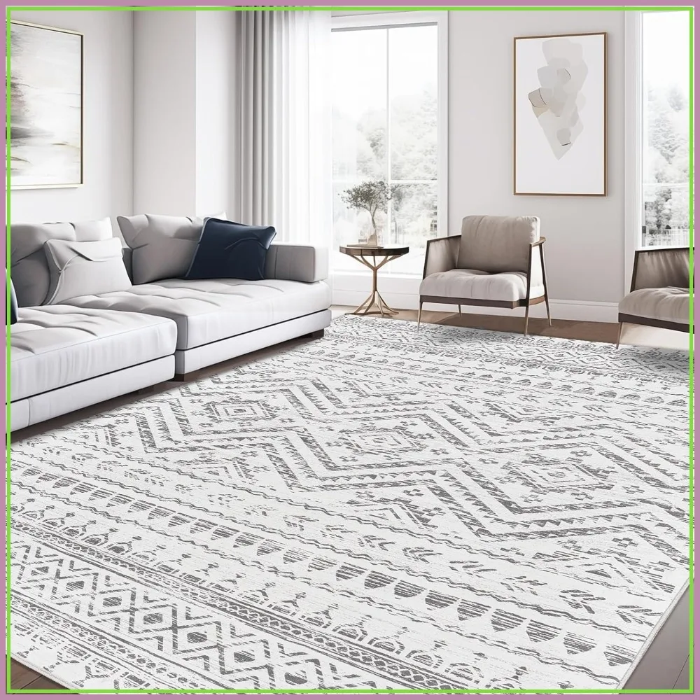 8x10 Washable Area Rug for Living Room, Non Slip Indoor Carpet with Low Pile, Foldable Soft Rug for Dining Room Bedroom (Grey)
8x10 Washable Area Rug for Living Room, Non Slip Indoor Carpet with Low Pile, Foldable Soft Rug for Dining Room Bedroom (Grey)