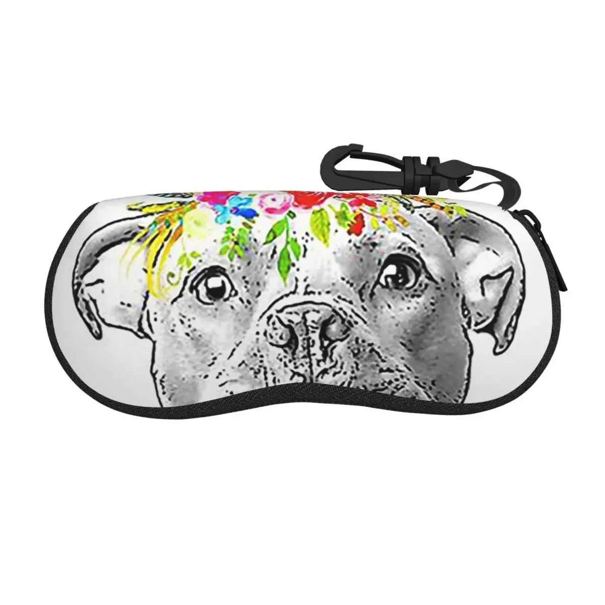 Стаффордширский бультерьер с цветочной короной, чехол для очков, защитная коробка для солнцезащитных очков, женская и мужская мягкая сумка для очков
Стаффордширский бультерьер с цветочной короной, чехол для очков, защитная коробка для солнцезащитных очков, женская и мужская мягкая сумка для очков