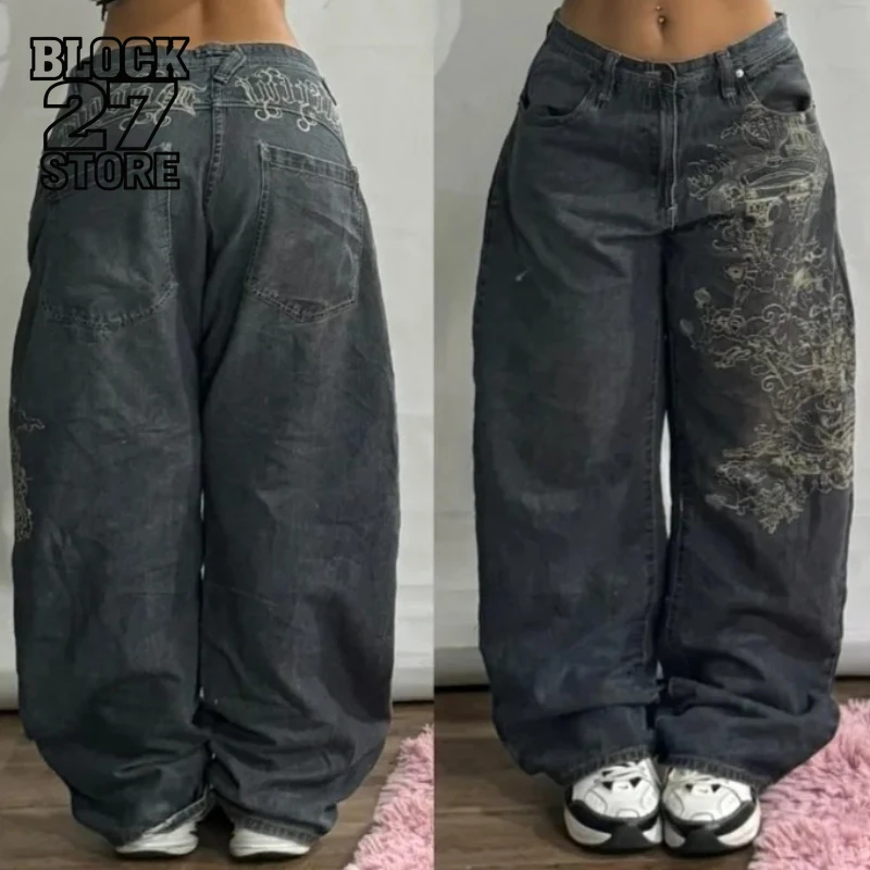 Уличная одежда, новые модные мешковатые джинсы большого размера с принтом Y2K, винтажные широкие брюки в стиле Харадзюку в стиле хип-хоп в стиле поп-готика с высокой талией, брюки
Уличная одежда, новые модные мешковатые джинсы большого размера с принтом Y2K, винтажные широкие брюки в стиле Харадзюку в стиле хип-хоп в стиле поп-готика с высокой талией, брюки