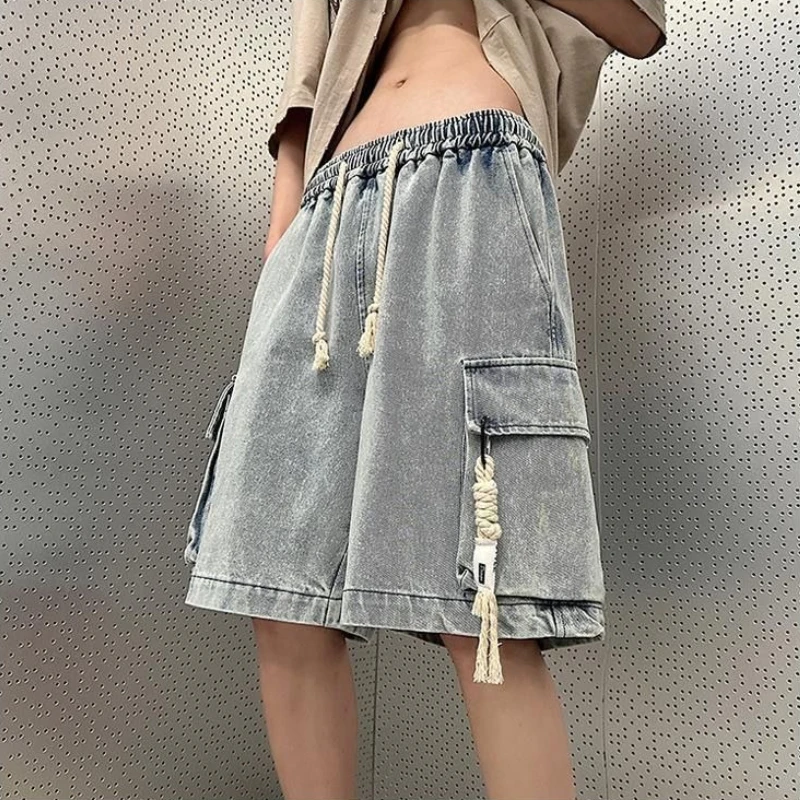 American Workwear Denim Shorts Men Summer Lightweight Loose Big Size Retro Five-Pocket Casual Mid-Length
American Workwear Denim Shorts Men Summer Lightweight Loose Big Size Retro Five-Pocket Casual Mid-Length
