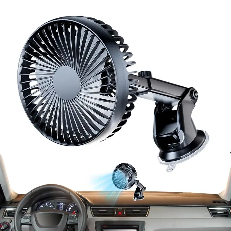 Suction Cup Fan For Car Windshield Fan With Adjustable Rotatable Strong Suction Low Noise Telescopic Compact 3-Speed Settings 
Suction Cup Fan For Car Windshield Fan With Adjustable Rotatable Strong Suction Low Noise Telescopic Compact 3-Speed Settings