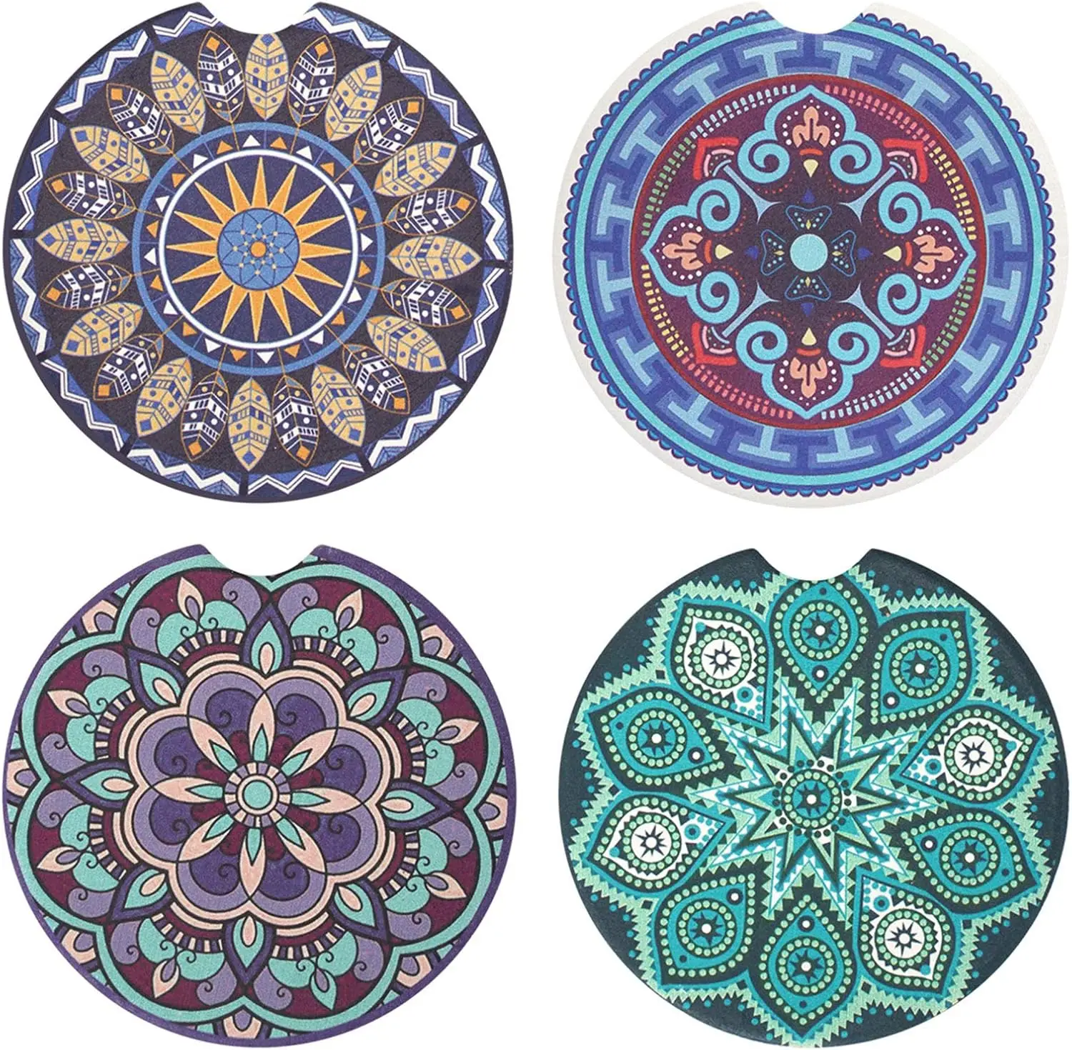 4 Pack 2.56" Car Coasters for Drinks Absorbent, Holder Coaster for Your Car with Fingertip Grip, Removable Cute Auto Accessories
4 Pack 2.56" Car Coasters for Drinks Absorbent, Holder Coaster for Your Car with Fingertip Grip, Removable Cute Auto Accessories