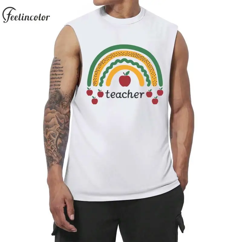 Apple Rainbow Printed Vest for Men Back To School Teach Tank Tops Male Oversized O-Neck Tee Polyester Elastane Male Clothing
Apple Rainbow Printed Vest for Men Back To School Teach Tank Tops Male Oversized O-Neck Tee Polyester Elastane Male Clothing