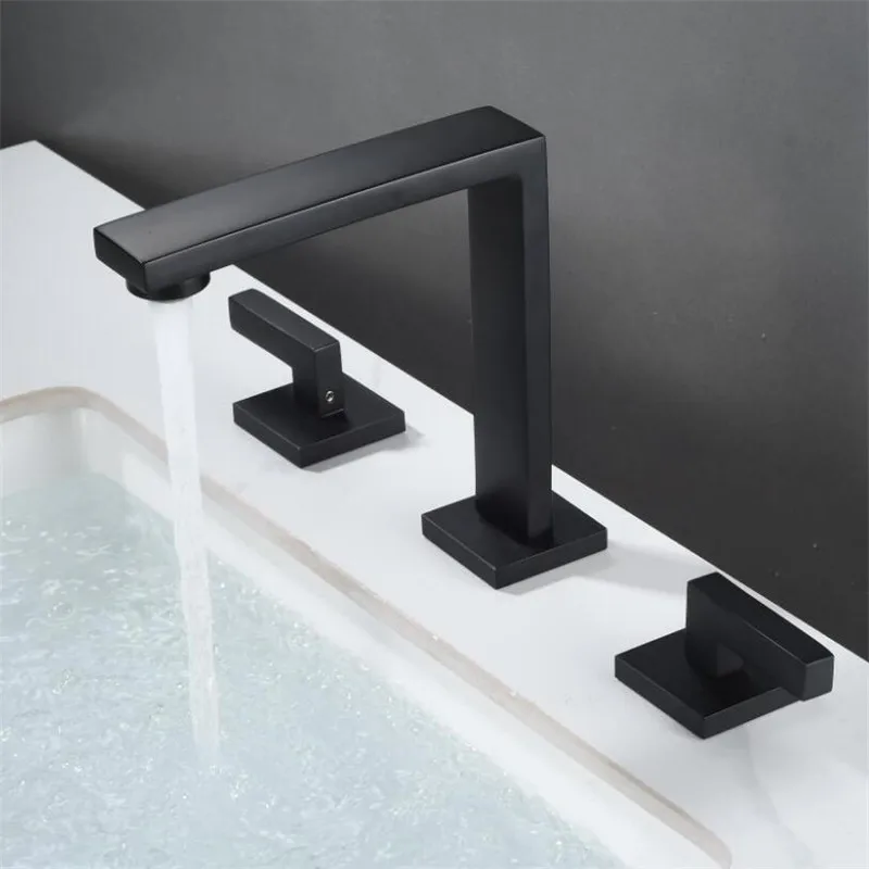 Black Basin Faucet Total Brass Brushed Gold Bathroom Faucet Antique Sink Faucets 3 Hole Hot And Cold Waterfall Faucet
Black Basin Faucet Total Brass Brushed Gold Bathroom Faucet Antique Sink Faucets 3 Hole Hot And Cold Waterfall Faucet