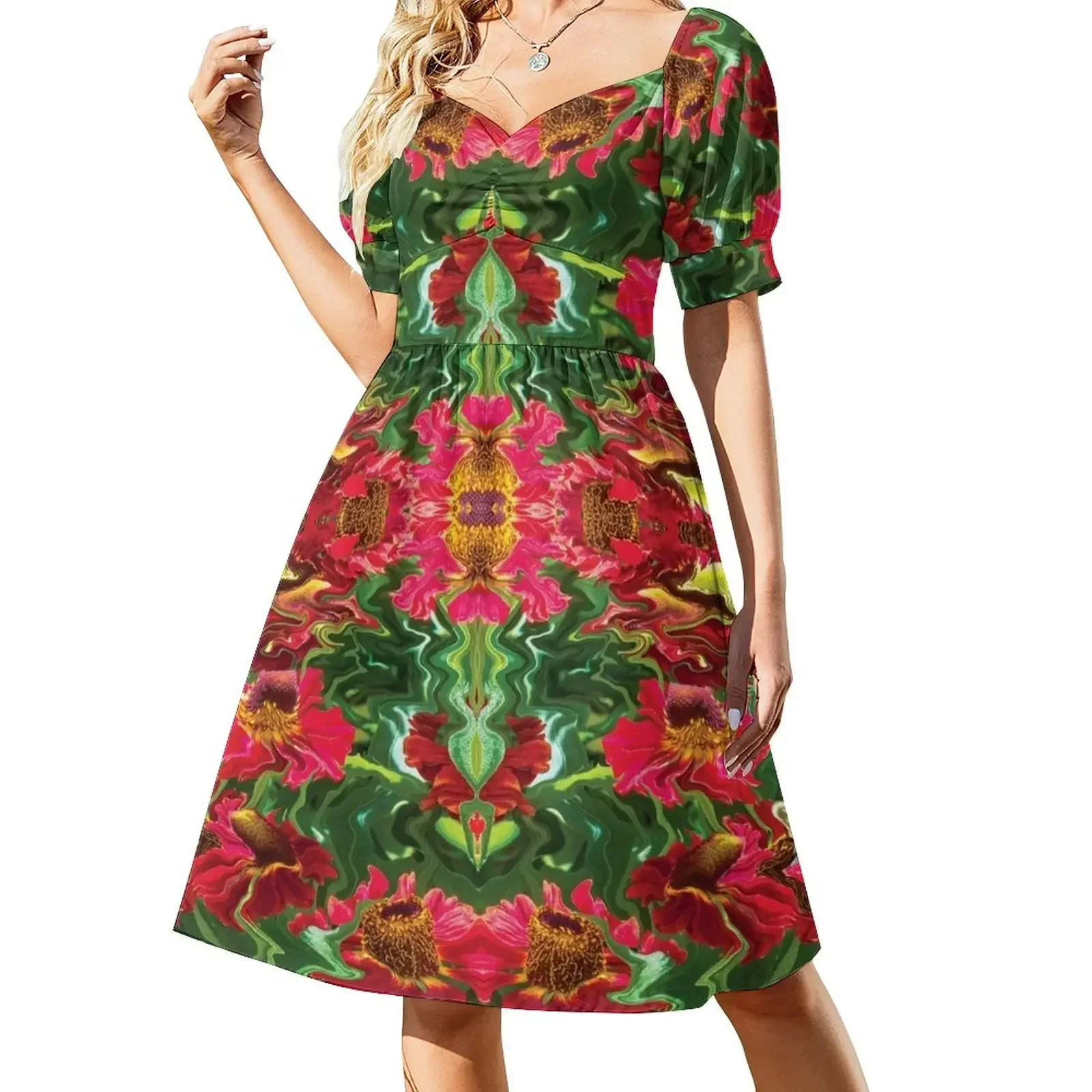 Symmetric pattern # 7 - Short-Sleeved Dress dress for women 2025 Elegant gowns Dress
Symmetric pattern # 7 - Short-Sleeved Dress dress for women 2025 Elegant gowns Dress