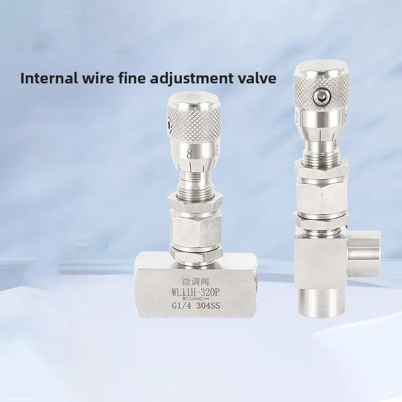 S304 Stainless Steel G 1/8" 1/4" 3/8" NPT 1/2" Needle Valve Micro Metering Flow Regulating Valve Controller For Water Gas Oil
S304 Stainless Steel G 1/8" 1/4" 3/8" NPT 1/2" Needle Valve Micro Metering Flow Regulating Valve Controller For Water Gas Oil