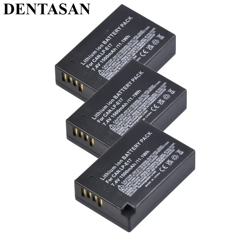 1500mAh LP-E17 Camera Lithium-ion Battery Suitable for Canon EOS M3 M5 M6 750D 760D T6i T6s 800D 8000D Kiss X8i
1500mAh LP-E17 Camera Lithium-ion Battery Suitable for Canon EOS M3 M5 M6 750D 760D T6i T6s 800D 8000D Kiss X8i