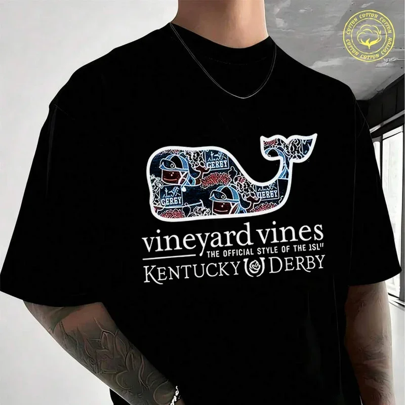 Vineyard Vines Men's Kentucky Derby Sticker Whale Fill Men's Summer Cotton T-shirt Moto Short Sleeved Casual TShirt Unisex Tops
Vineyard Vines Men's Kentucky Derby Sticker Whale Fill Men's Summer Cotton T-shirt Moto Short Sleeved Casual TShirt Unisex Tops
