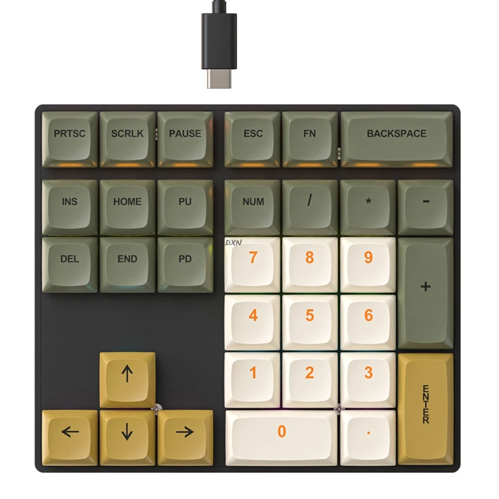 Multi-Color 33-Key Numeric Keypad with Lights Shaft Wired Mechanical Keyboard for Finance Business Laptop Computer Accessories
Multi-Color 33-Key Numeric Keypad with Lights Shaft Wired Mechanical Keyboard for Finance Business Laptop Computer Accessories