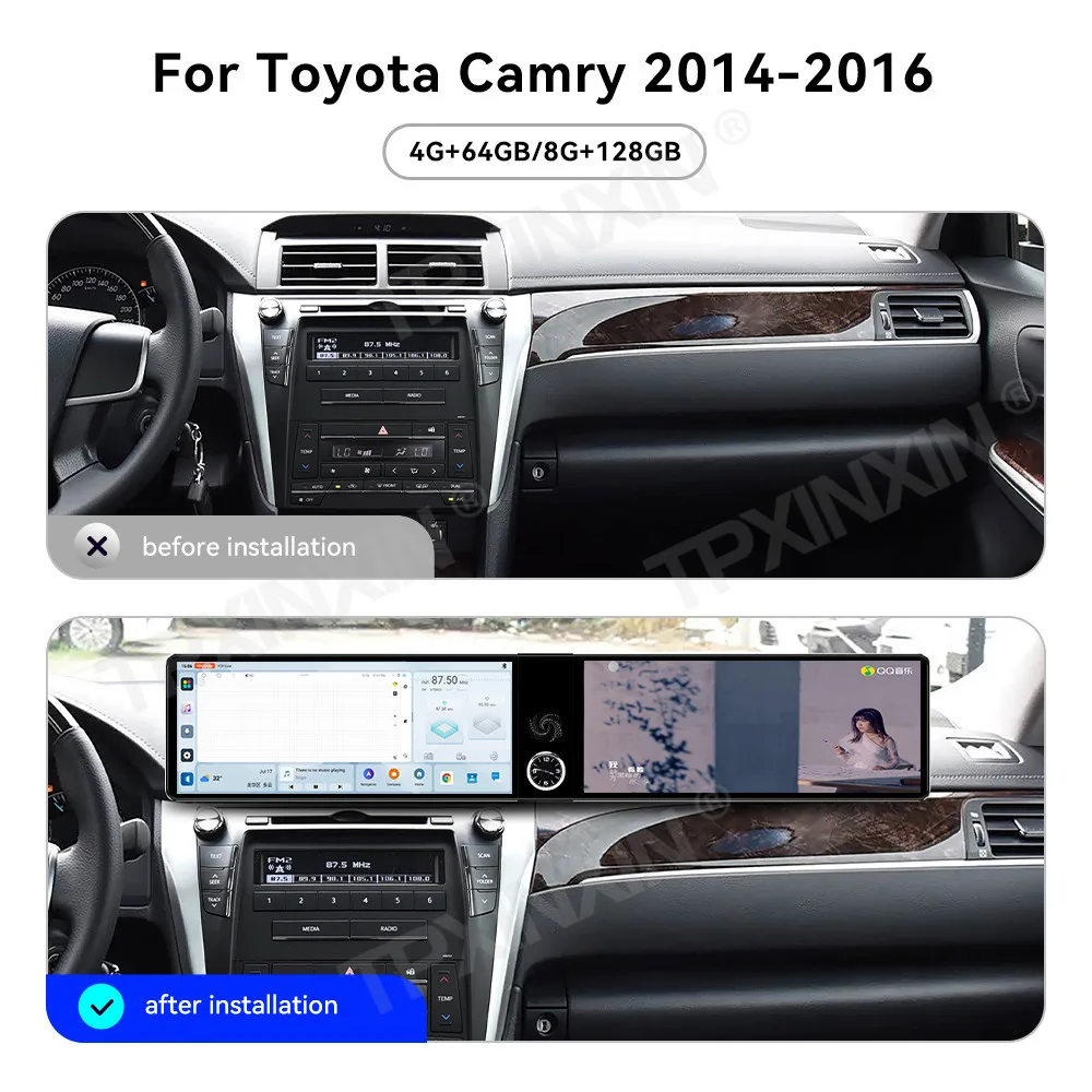 12.3'' Двухэкранный автомобильный радиоприемник для Toyota Camry 2014-2016, мультимедийный видеоплеер, стереосистема, GPS-навигация, CarPlay, головное устройство с поддержкой 4G
12.3'' Двухэкранный автомобильный радиоприемник для Toyota Camry 2014-2016, мультимедийный видеоплеер, стереосистема, GPS-навигация, CarPlay, головное устройство с поддержкой 4G
