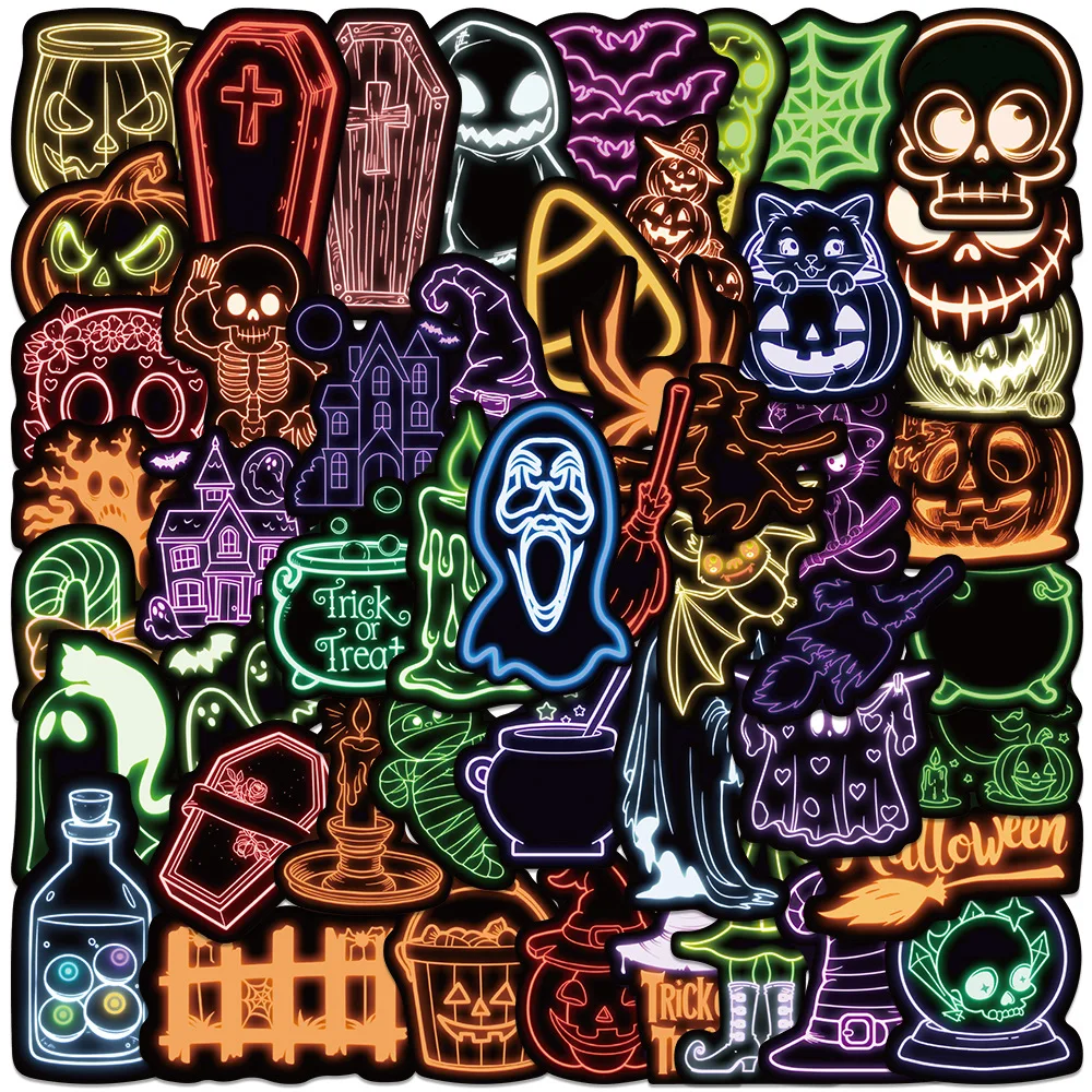 10/30/50PCS New Neon Halloween Stickers Decorate Luggage Skateboard Mobile Case Water Cup Guitar Waterproof Decal Kids Toy Gift
10/30/50PCS New Neon Halloween Stickers Decorate Luggage Skateboard Mobile Case Water Cup Guitar Waterproof Decal Kids Toy Gift