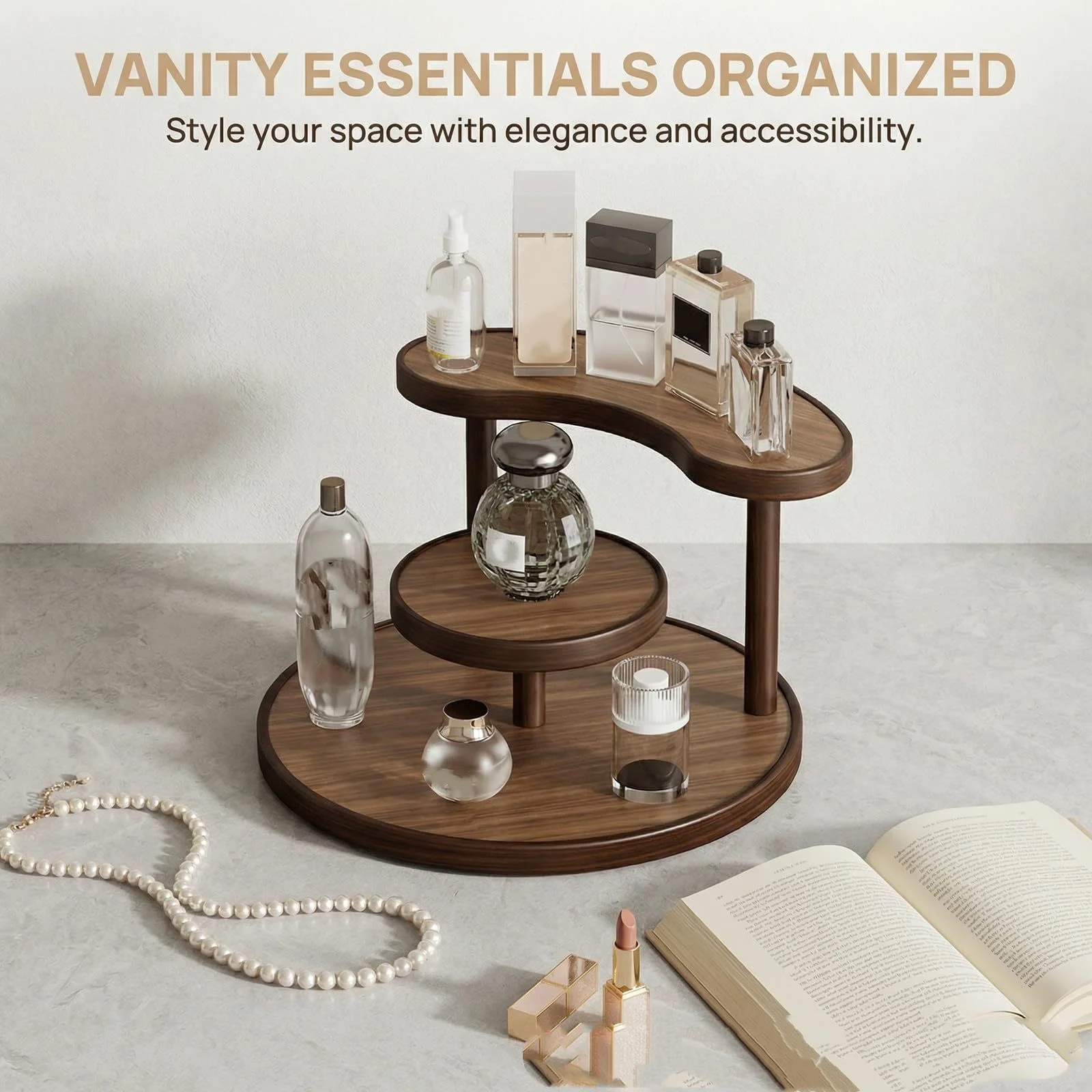 Wooden Perfume Storage Rack Multilayer Ladder Type Sanitary Ware and Toiletries Household Storage Rack
Wooden Perfume Storage Rack Multilayer Ladder Type Sanitary Ware and Toiletries Household Storage Rack