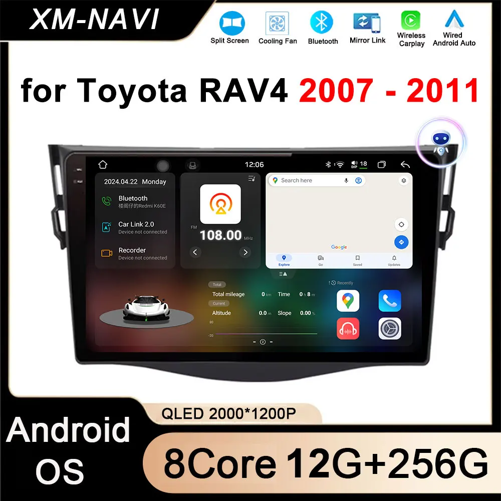 9 дюймов Android OS Автомобильное мультимедийное радио для Toyota RAV4 2007-2011 GPS-навигация WIFI плеер BT 4G Wireless Carplay NO 2din DVD
9 дюймов Android OS Автомобильное мультимедийное радио для Toyota RAV4 2007-2011 GPS-навигация WIFI плеер BT 4G Wireless Carplay NO 2din DVD