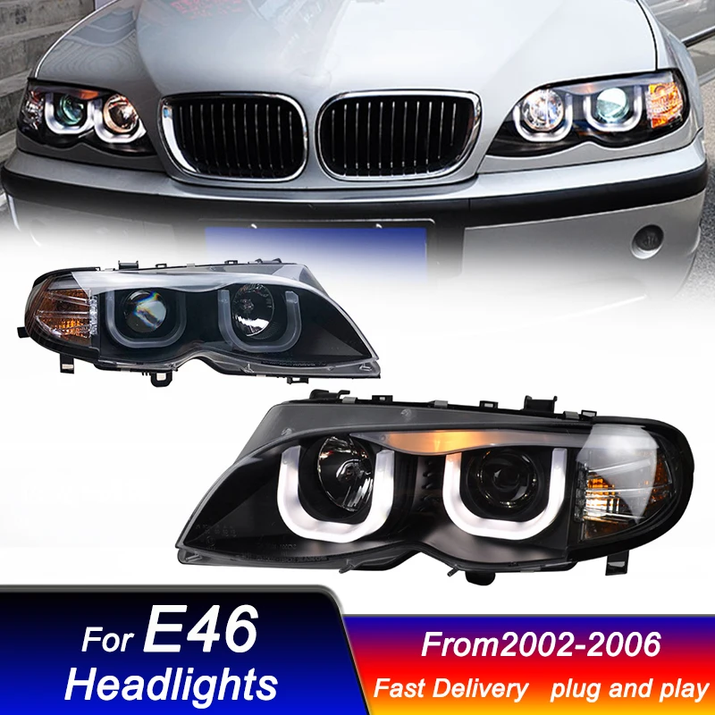 Автомобильные фары для BMW 3 серии E46 4-дверные 2002-2006 новый стиль светодиодные DRL динамические сигнальные фары биксеноновые фары в сборе
Автомобильные фары для BMW 3 серии E46 4-дверные 2002-2006 новый стиль светодиодные DRL динамические сигнальные фары биксеноновые фары в сборе