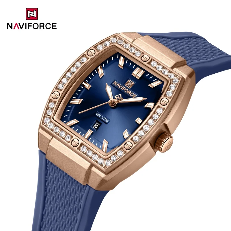 NAVIFORCE NF5071 New Elegant Diamond Set Dial Women's Quartz Watch Night Light Calendar Luxury Womens Watc
NAVIFORCE NF5071 New Elegant Diamond Set Dial Women's Quartz Watch Night Light Calendar Luxury Womens Watc