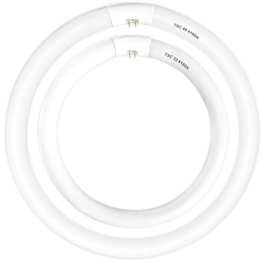 FC16T9/CW 40 Watt and FC12T9/CW 32W Set Cool White 16'' T9 40 Watt Circline Light Bulbs 12 inch 32W Circular Fluorescent Tube R
FC16T9/CW 40 Watt and FC12T9/CW 32W Set Cool White 16'' T9 40 Watt Circline Light Bulbs 12 inch 32W Circular Fluorescent Tube R