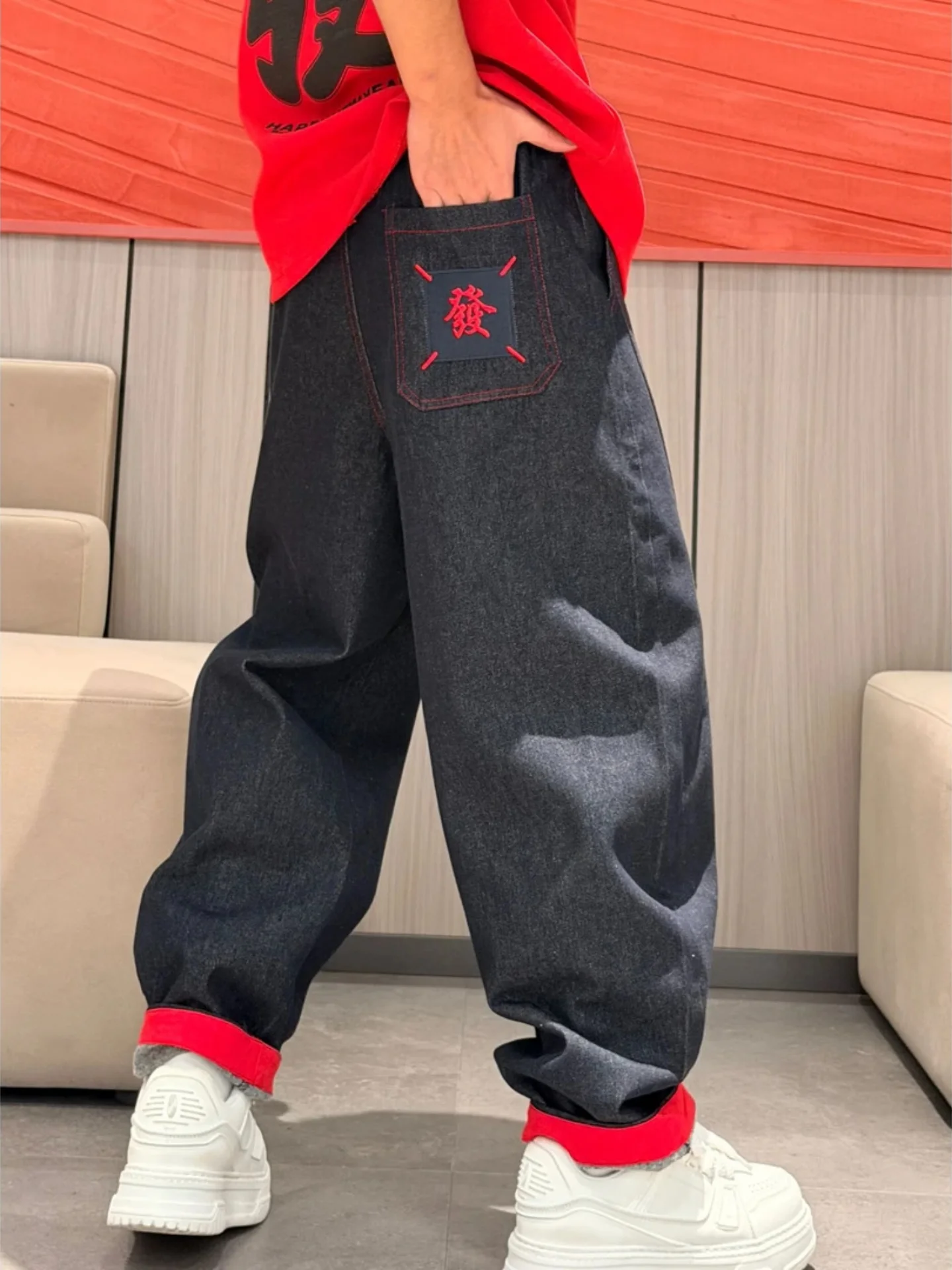 Faionable Casual Men's Jeans Color Blo Straight Leg mid Waist Elastic Waisand Retro Sle Winter New Arrival Wealth Pat...
Faionable Casual Men's Jeans Color Blo Straight Leg mid Waist Elastic Waisand Retro Sle Winter New Arrival Wealth Pat...