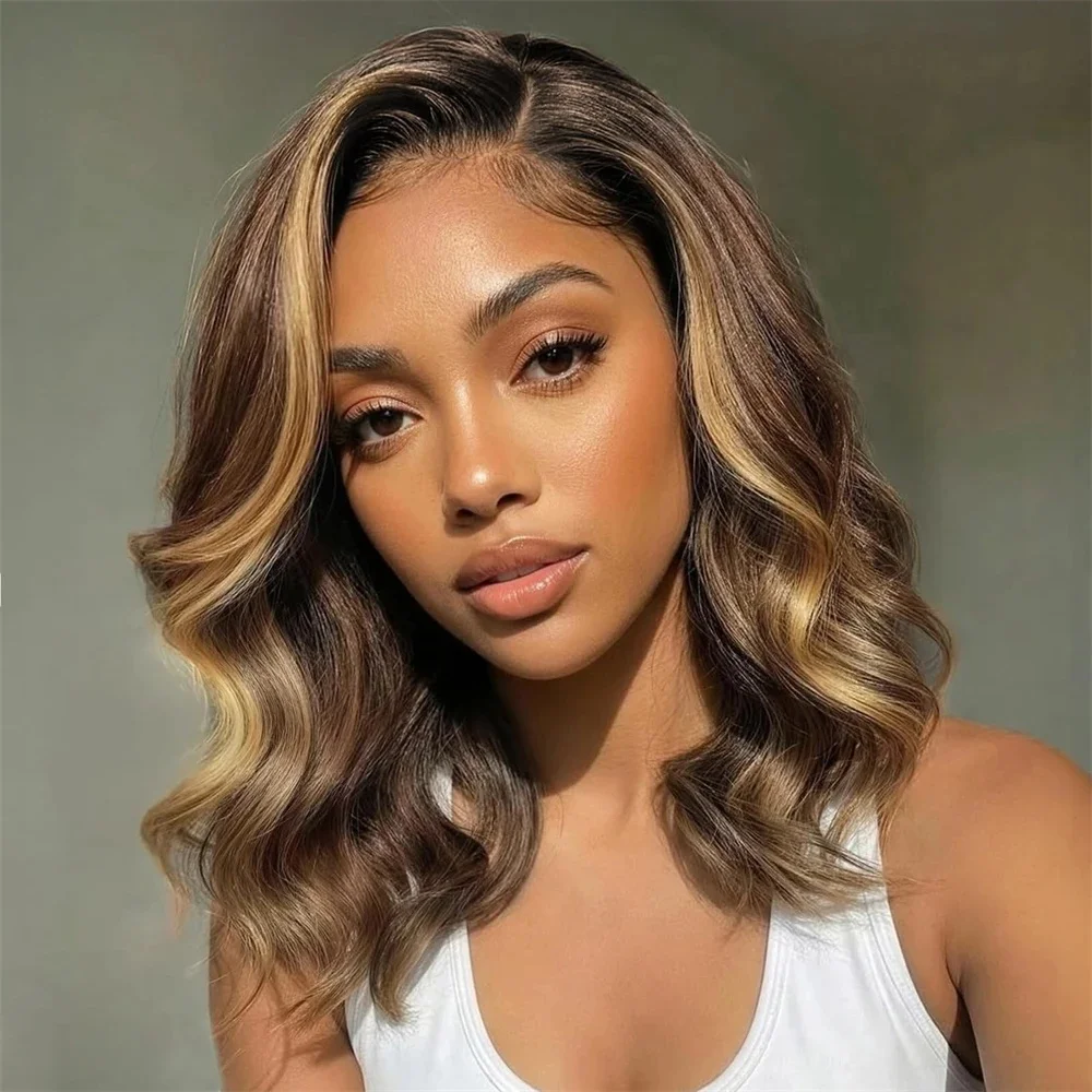 Highlight Body Wave Bob Wig Human Hair 13X4 Lace Front Human Hair Wigs For Women Honey Blonde HD Transparent Lace Frontal Wig
Highlight Body Wave Bob Wig Human Hair 13X4 Lace Front Human Hair Wigs For Women Honey Blonde HD Transparent Lace Frontal Wig