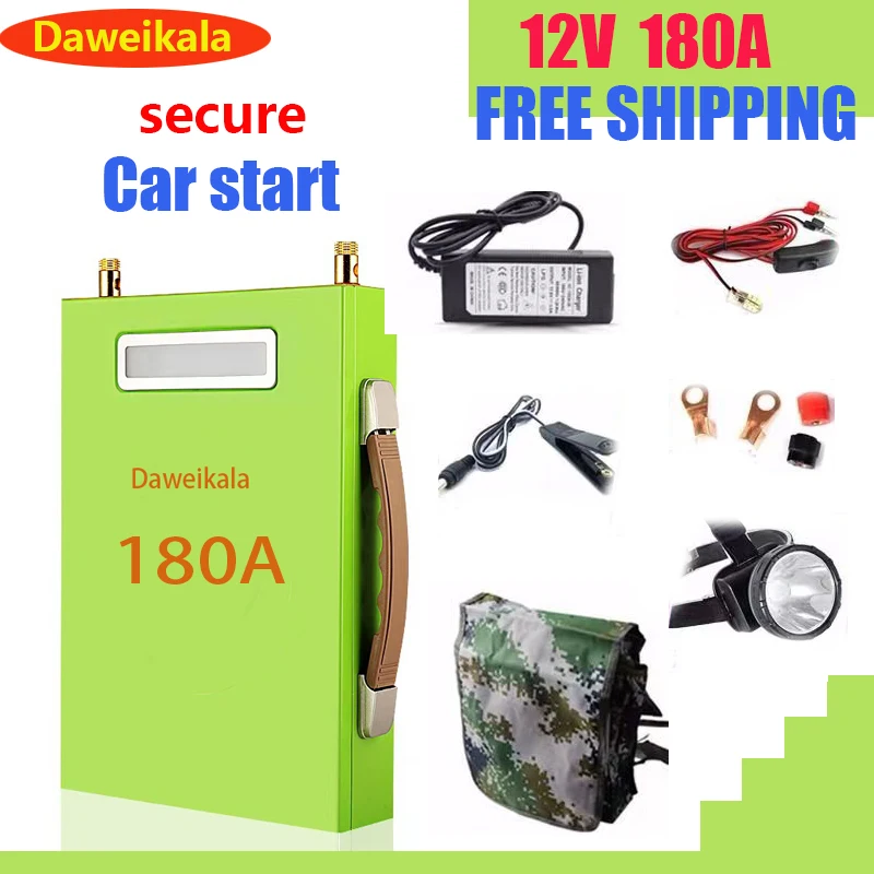 Large Capacity 12V180AH Lithium Battery Portable Power Station Solar Generator Battery DC Outdoor Camera Emergency Power Supply
Large Capacity 12V180AH Lithium Battery Portable Power Station Solar Generator Battery DC Outdoor Camera Emergency Power Supply