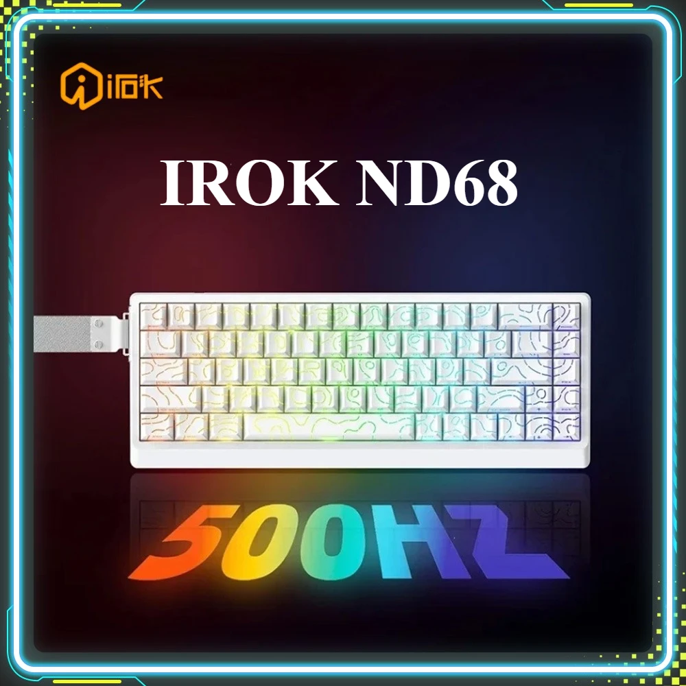 IROK ND68 Magnetic Switch Gaming Keyboards 8000Hz Hall-Effect Custom Wired Mechanical Keyboard PC E-Sports Accessories Gifts
IROK ND68 Magnetic Switch Gaming Keyboards 8000Hz Hall-Effect Custom Wired Mechanical Keyboard PC E-Sports Accessories Gifts