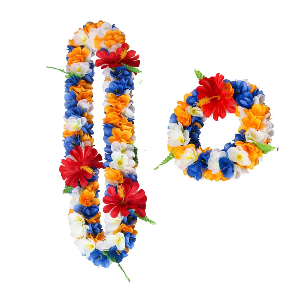 4pcs Artificial Flower Wreath Garland Hawaiian Leis Luau Party Floral Set Accessories Travel Photography Prop Summer Events
4pcs Artificial Flower Wreath Garland Hawaiian Leis Luau Party Floral Set Accessories Travel Photography Prop Summer Events