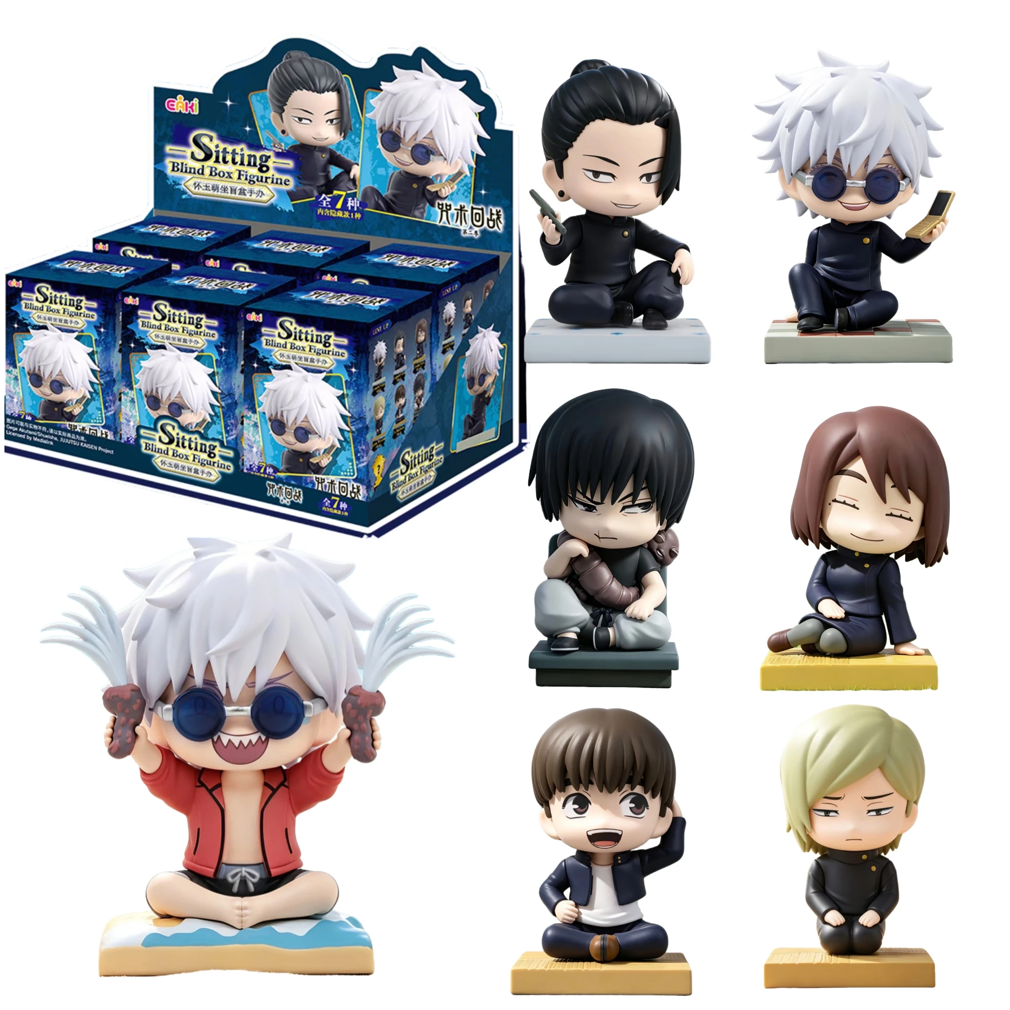 Genuine EAKI Jujutsu Kaisen Figurine Blind Box PVC Anime Action Figure Gojo Satoru Geto Suguru Fushiguro Toji Toy Gift
Genuine EAKI Jujutsu Kaisen Figurine Blind Box PVC Anime Action Figure Gojo Satoru Geto Suguru Fushiguro Toji Toy Gift