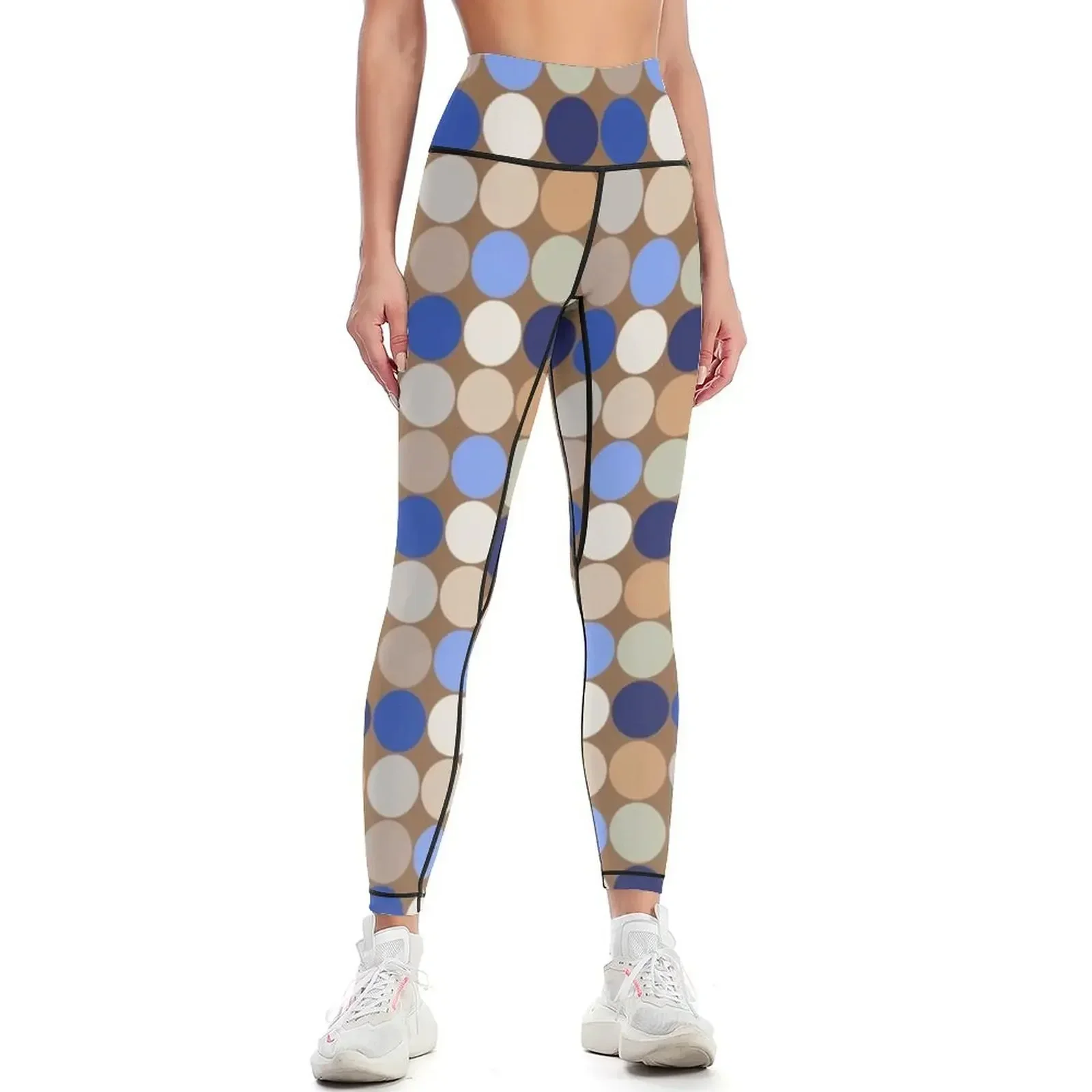 Mid-Century Giant Dots, Taupe, Beige and Blue Leggings sport pants Women's sports push up tights for Womens Leggings
Mid-Century Giant Dots, Taupe, Beige and Blue Leggings sport pants Women's sports push up tights for Womens Leggings