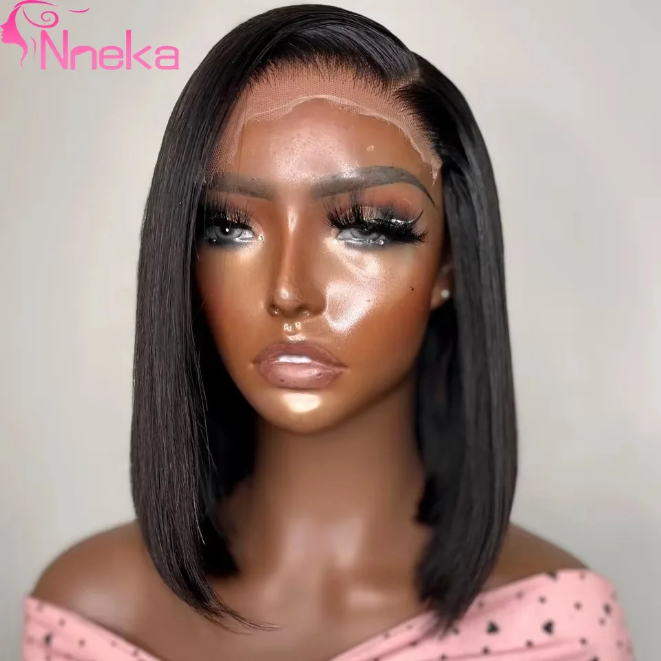 16 Inch Glueless Bone Straight Short Bob Half Lace Front Wig 13x6 HD Lace Frontal Human Hair Wigs For Black Women 250% Density
16 Inch Glueless Bone Straight Short Bob Half Lace Front Wig 13x6 HD Lace Frontal Human Hair Wigs For Black Women 250% Density